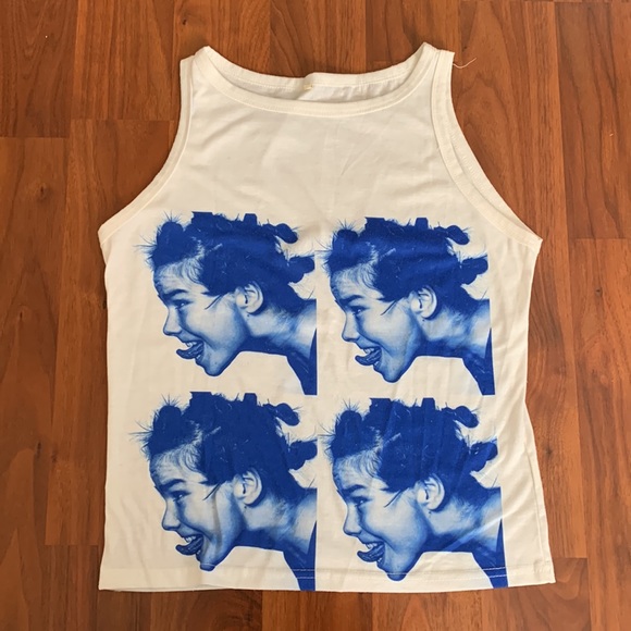 Emmiol Tops - Björk Blue print tank